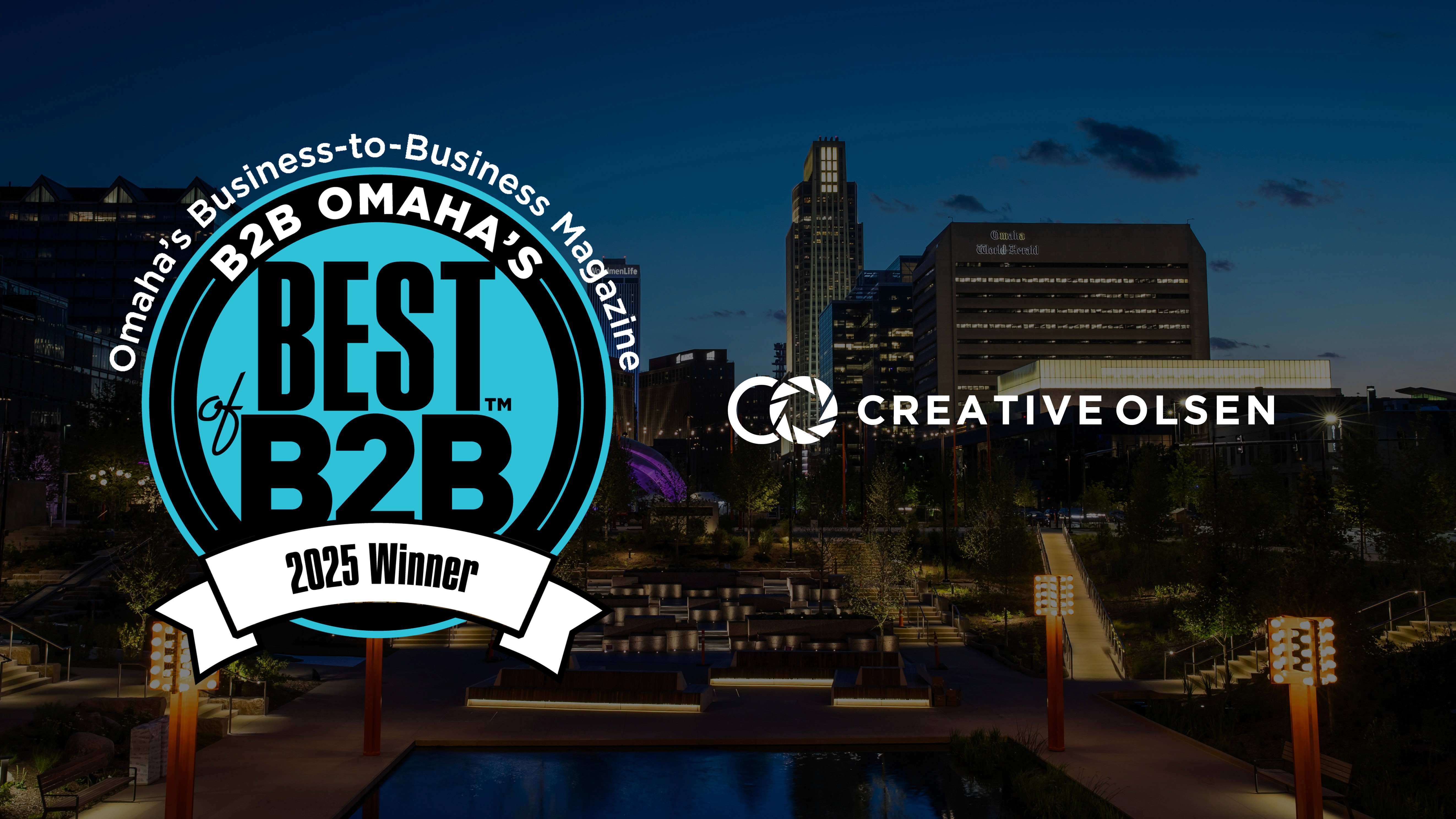 Creative Olsen named best video production company in OMaha
